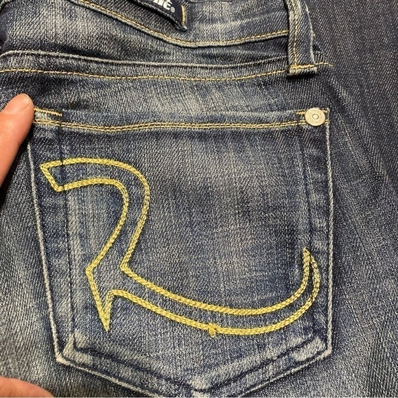 ROCK & REPUBLIC JEANS boot cut denims size 27 X 31 *altered inseam GUC - Picture 13 of 14